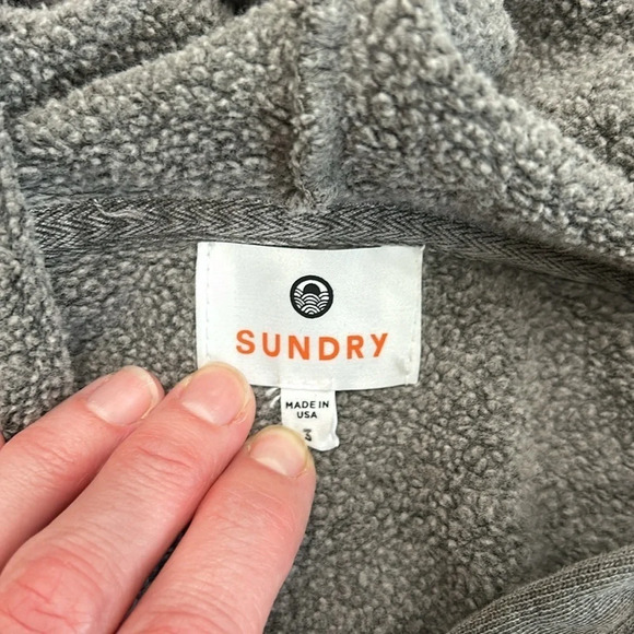 SUNDRY hoodie with zip at front - Picture 4 of 5